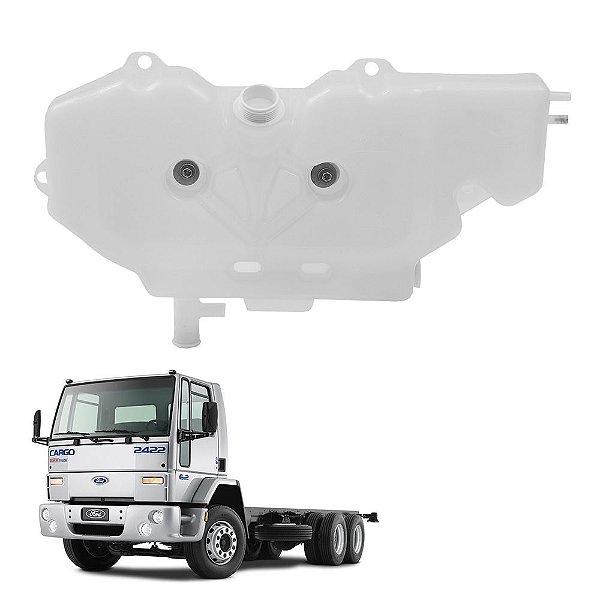 Tanque Expansão Radiador Ford Cargo 2002 A 2010 Com 2 Sensor