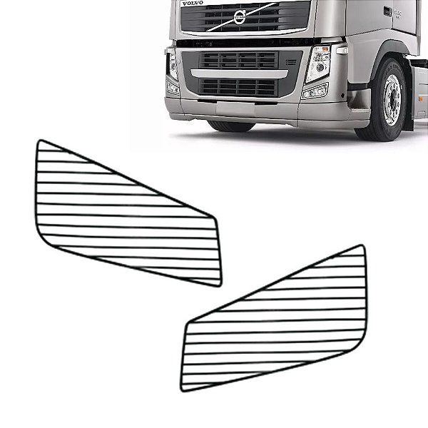 Protetor Farol Auxiliar Volvo Fh/Fm 2010/2014 Pintado