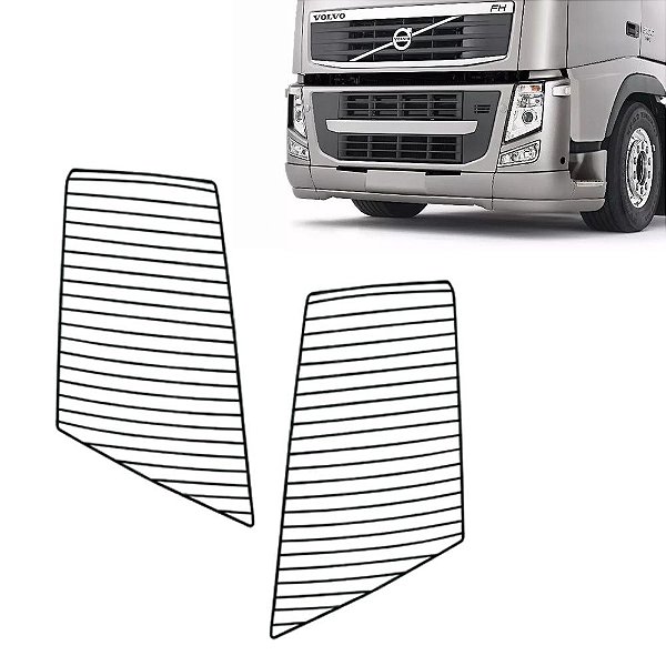 Protetor Farol Volvo Fh/Fm 2010/2014 Pintado