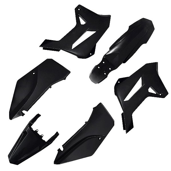 Kit Plástico R1DE XR 250 2018 2019 2020 2021 2022 - Preto