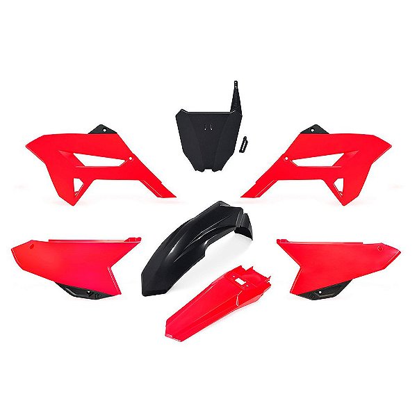 Kit Plástico R1DE CRF 230 2013 2014 2015 2016 2017-Preto