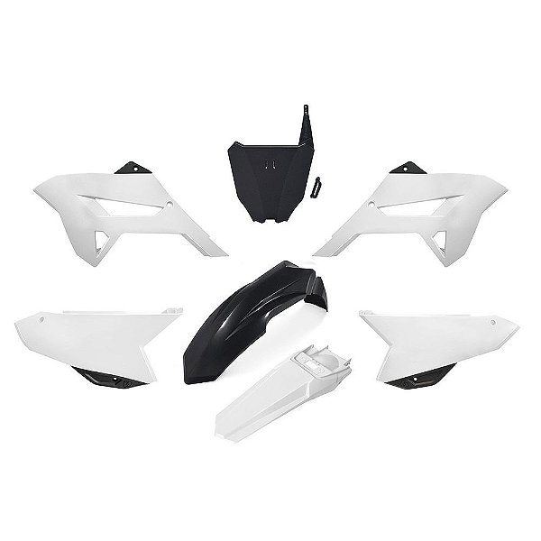 Kit Plástico R1DE CRF 230 2018 2019 2020 2021 2022 -- Preto
