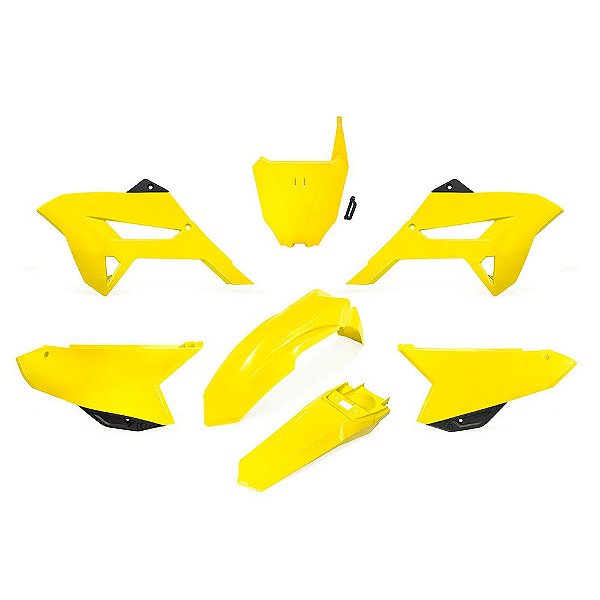 Kit Plástico R1DE CRF 230 2016 2017 2018 2019-Amarelo Neon