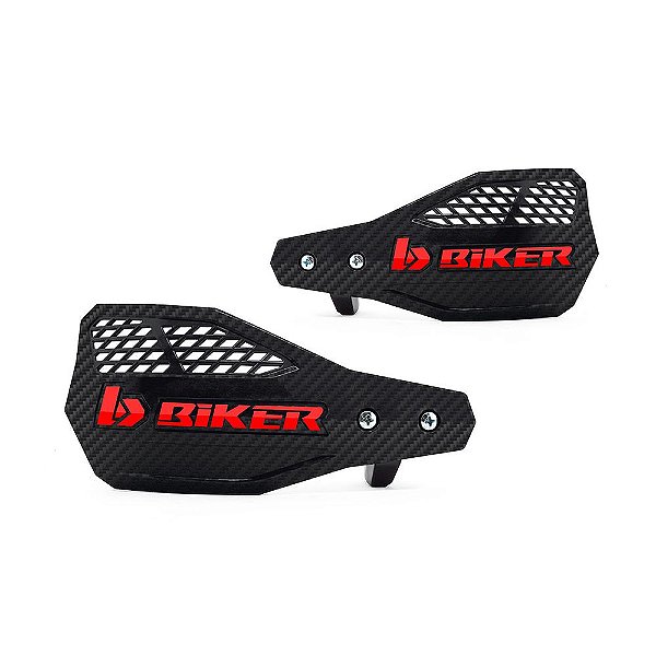 Protetor De Mão Aberto Carbon A1r - Preto/Vermelho