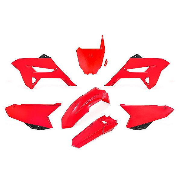 Kit Plástico R1DE CRF 230 2008 2009 2010 2011 - Vermelho
