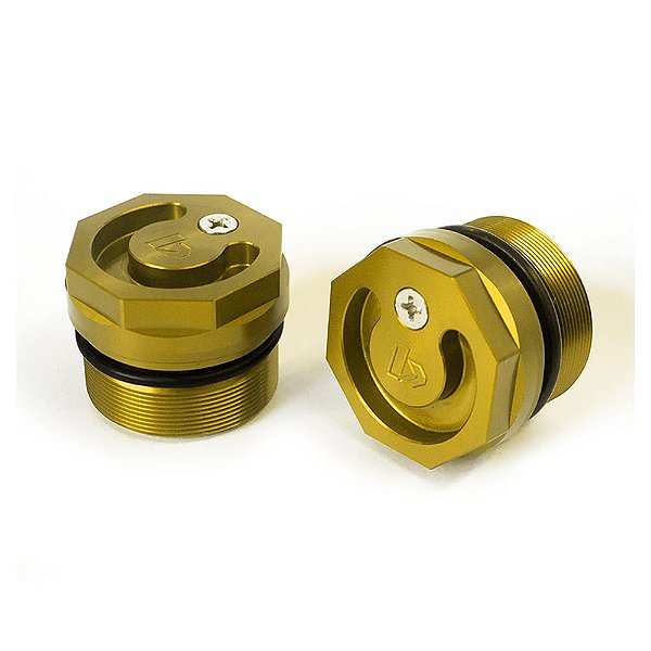 Tampa Suspensão C/ Válv. No Air P/ HONDA CRF 230 - Dourada