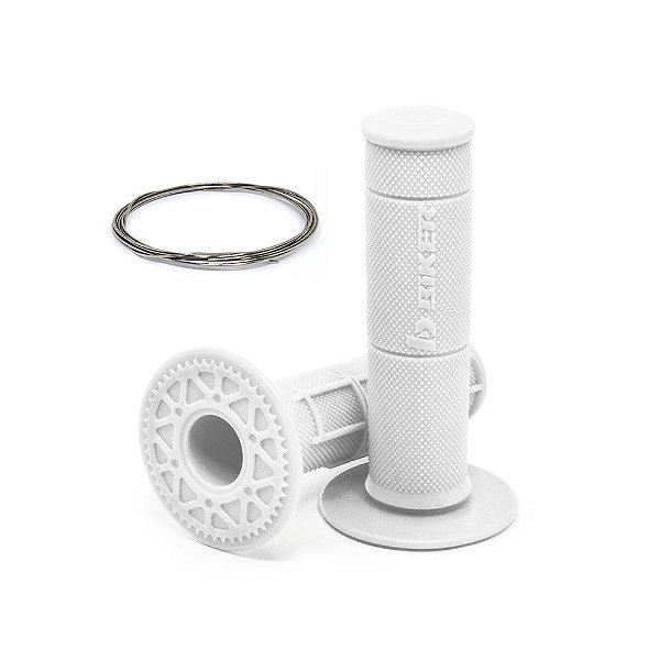 Par Manopla Diamond Waffle (C/ Arame Inox) - Branco