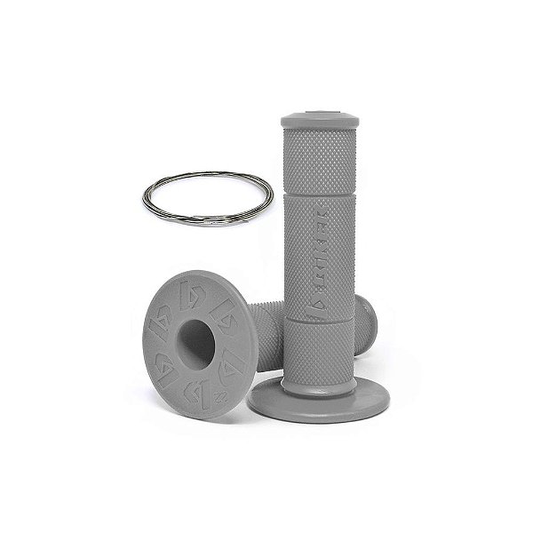 Par Manopla Diamond Grip (C/ Arame Inox) - Cinza