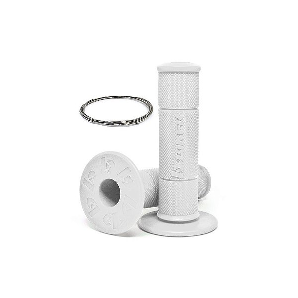 Par Manopla Diamond Grip (C/ Arame Inox) - Branco