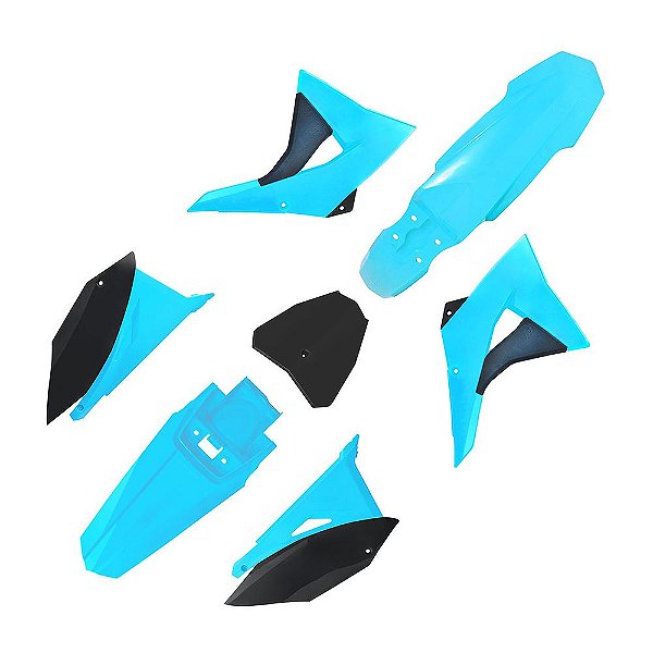 Kit Plástico NEXT CRF 230 2018 2019 2020 2021 2022 Azul Neon