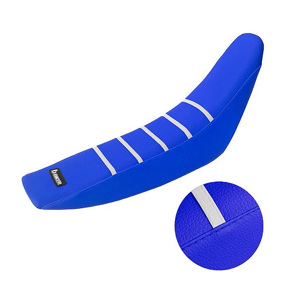 Capa Banco Gripper YZF 250 2010 2011 2012 2013 Azul/Branco