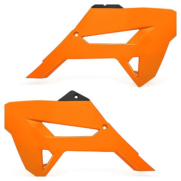 Par Aleta Crf 230 Laranja OEM C/ Number Passa-Cabo Branco