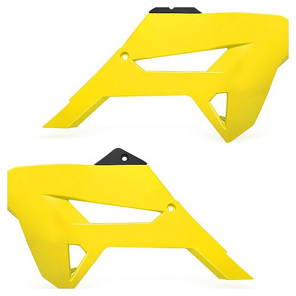 Par Aleta Crf 230 Amarelo Neon C/ Number Passa-Cabo Branco