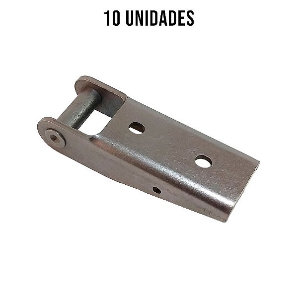Dobradiça Tombador Superior 150mm Carreta Guerra Bruta-10un