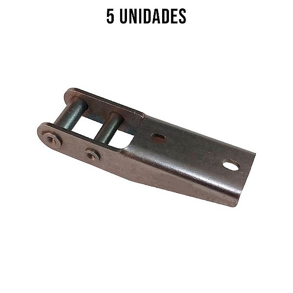 Dobradiça 178mm Tampa Carreta Guerra Polida - 5un