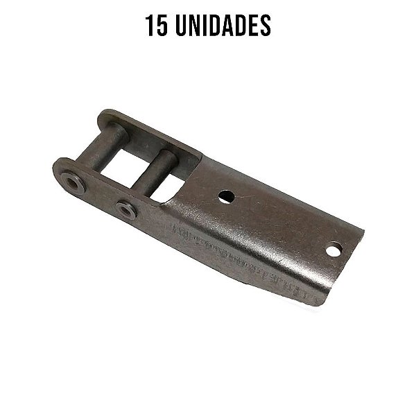 Dobradiça 178mm Polida Para Tampa Carreta Randon - 15un