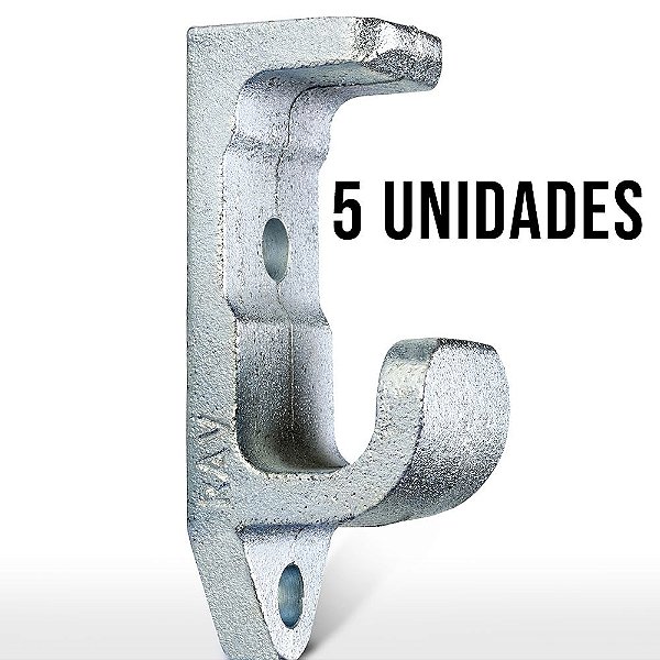 Engate G Zincado Branco - 5un