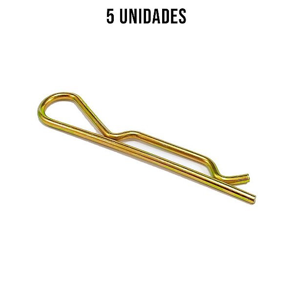 Grampo R 135mm Ø 4,5mm Zincado Amarelo - 5un