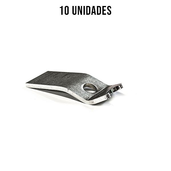 Aranha Do Asoalho Carreta Guerra Zincado Branco - 10un