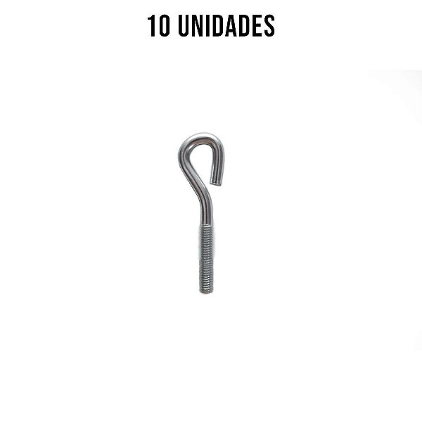 Presilha Pitão Sem Porca Zincado Branco - 10un
