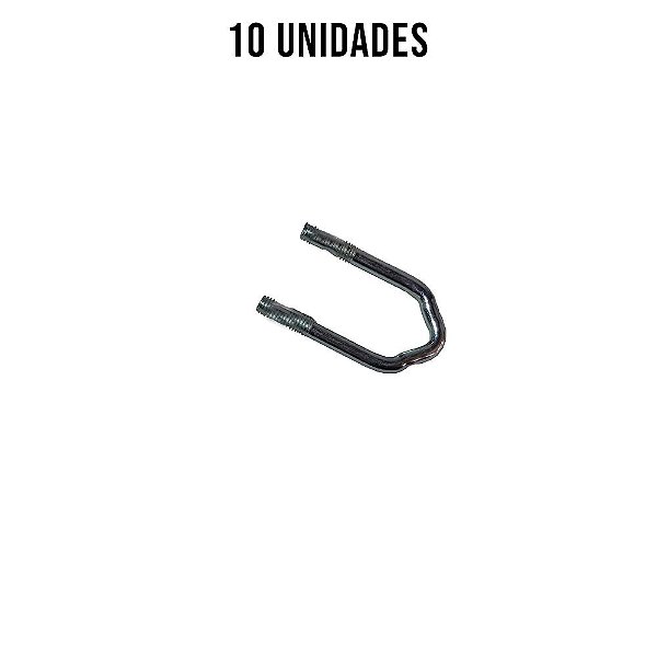 Presilha W Especial M8 Sem Porca Zincado Branco - 10un