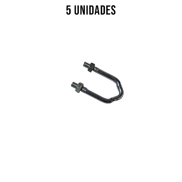 Presilha W Especial M8 Com Porca Zincado Branco - 5un