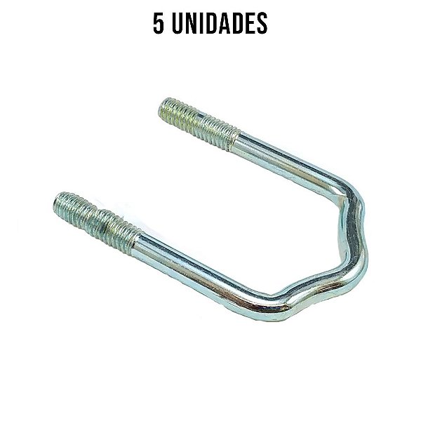 Presilha W 40mm Sem Porca Zincado Branco - 5un