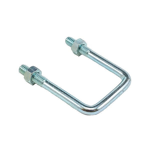 Presilha U 40mm Com Porca Zincado Branco