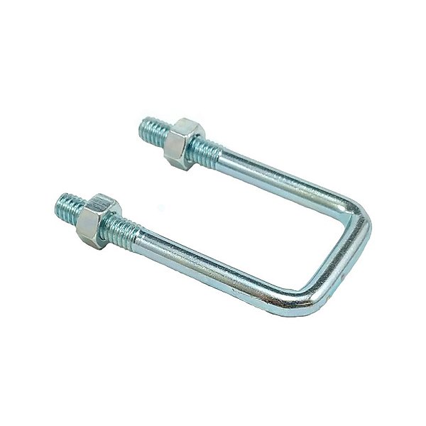 Presilha U 32mm Com Porca Zincado Branco