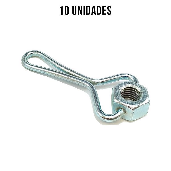 Fixador Da Tampa Porca 3/4 Zincado Branco - 10un