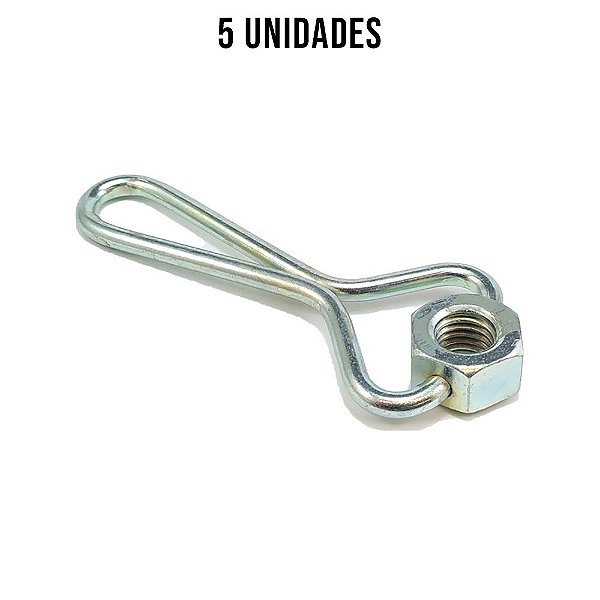 Fixador Da Tampa Porca 5/8 Zincado Branco - 5un