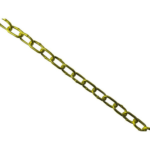 Corrente Galvanizada Amarela 5mm X 53m
