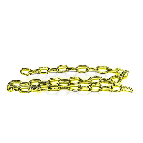 Corrente Galvanizada Amarela Para Carga 6mm X 1,3m