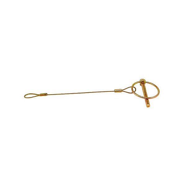 Pino Quebra Dedo 1/4" X 2 Com Cabo De Aço Zincado Amarelo