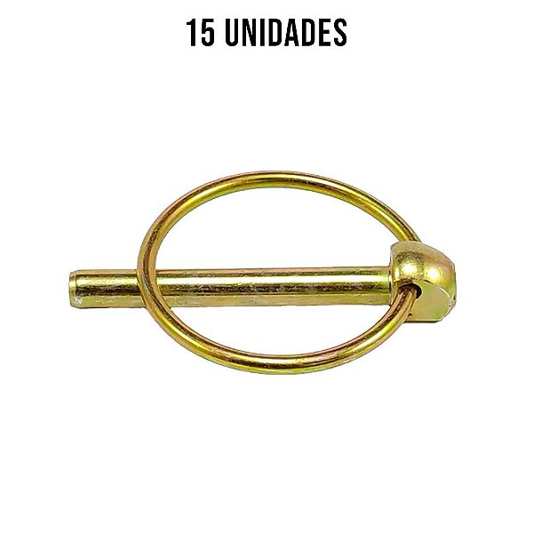 Pino Quebra Dedo 1/4" X 2 Zincado Amarelo - 15un
