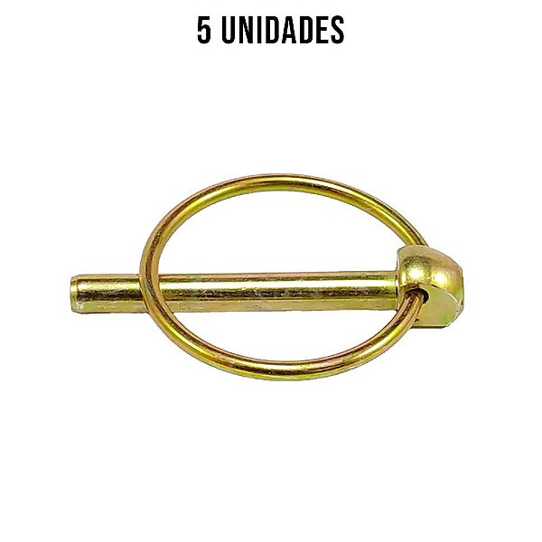 Pino Quebra Dedo 1/4" X 2 Zincado Amarelo - 5un