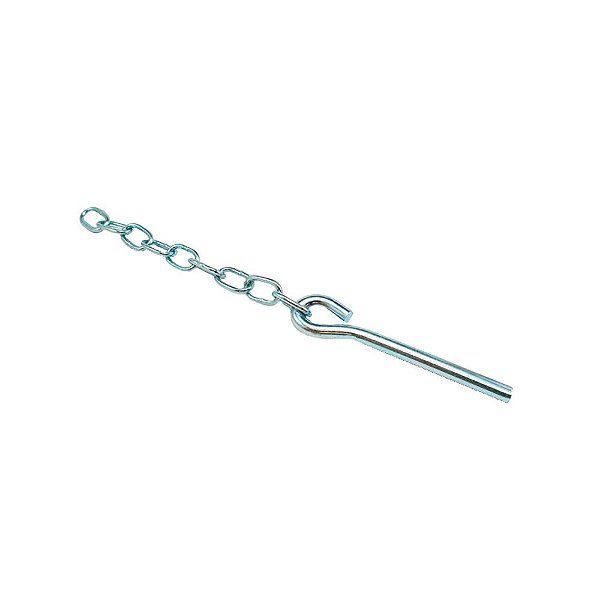 Pino De Fueiro Com Corrente Zincado Branco 7mm