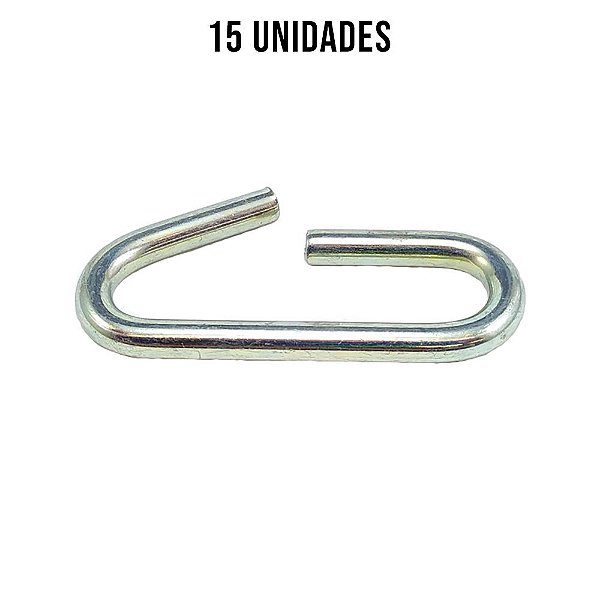 Argola Do Esticador Zincado Branco 8mm - 15un