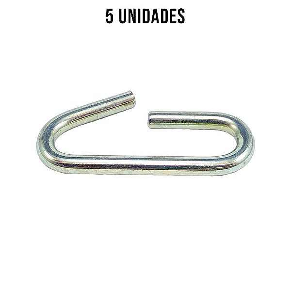 Argola Do Esticador Zincado Branco 8mm - 5un