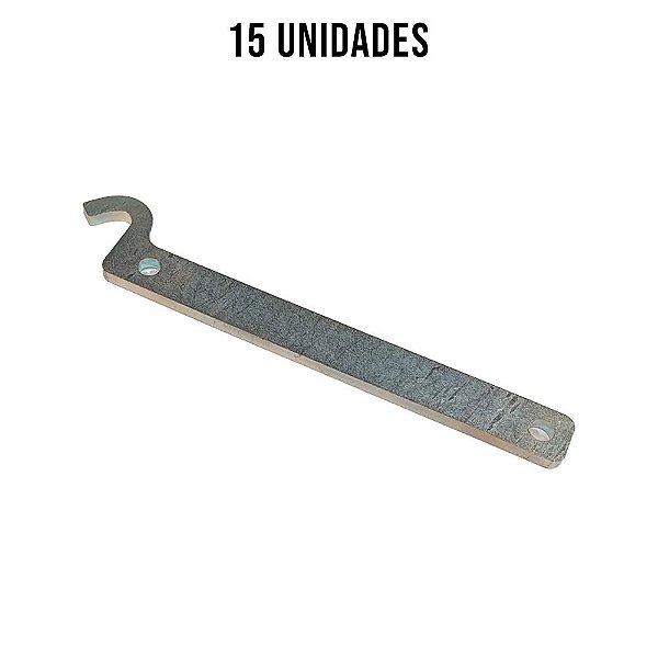 Gancho Maial Para Carreta Zincado Branco - 15un