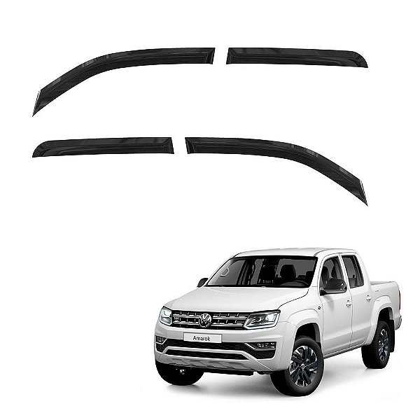 Calha De Chuva Amarok 2014 2015 2016 2017 Cabine Dupla Fume