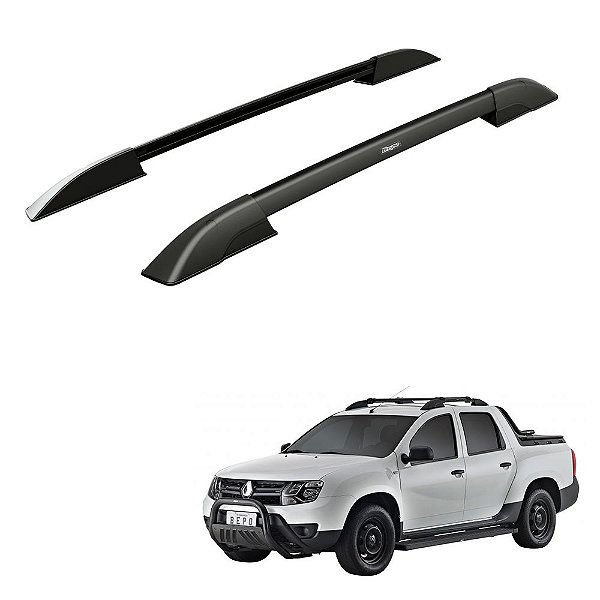 Rack Teto Longarina Duster Oroch 2021 2022 Alumínio Preto