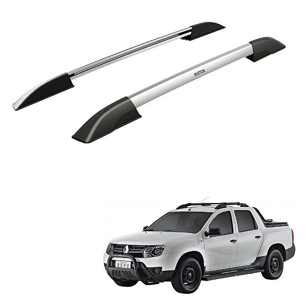Rack Teto Longarina Duster Oroch 2019 2020 Alumínio Prata