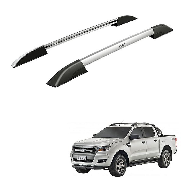 Rack Teto Longarina Ranger 2019 2020 2021 Alumínio Prata