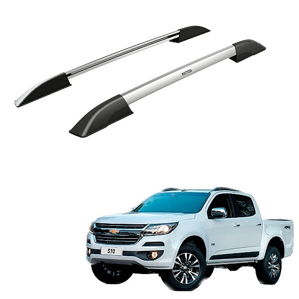 Rack Teto Longarina S10 2015 2016 2017 Cd Alumínio Polido