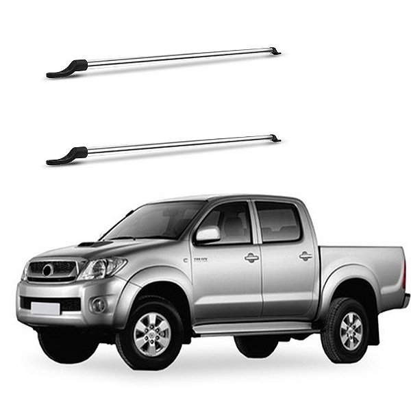 Grade Barra Vidro Hilux 2005 2006 2007 2008 2009 Cromo Duplo