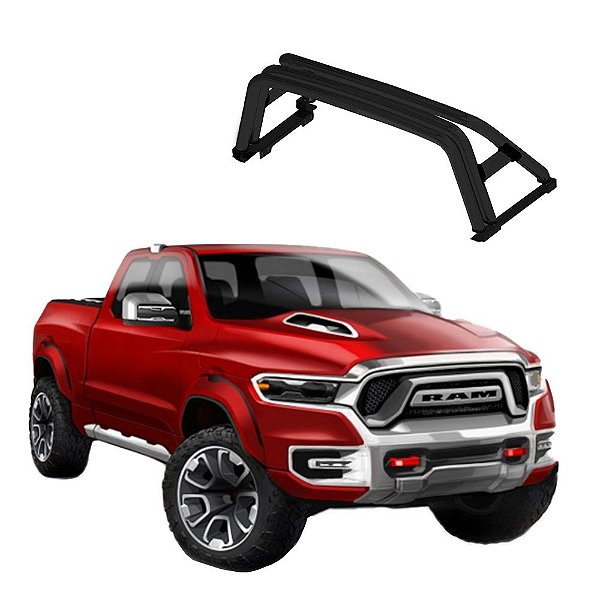 Santo Antonio Dodge RAM 1500 2021 2022 Triplo Preto
