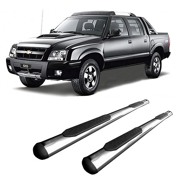 Estribo S10 2002 2003 2004 2005 2006 2007 2008 CD Oval Cromo