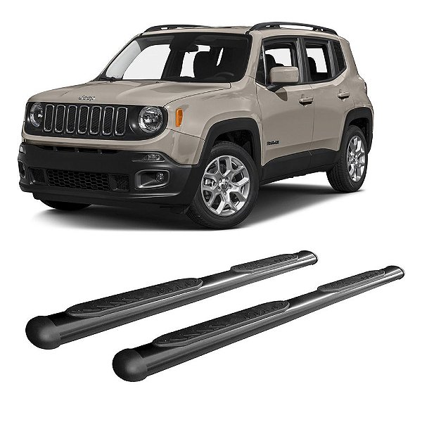 Estribo Renegade 2016 2017 2018 2019 2021 2022 Oval Preto