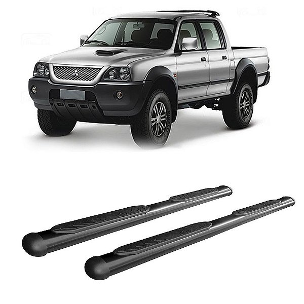 Estribo L200 Sport 2009 2010 2011 2012 2013 CD Oval Preto